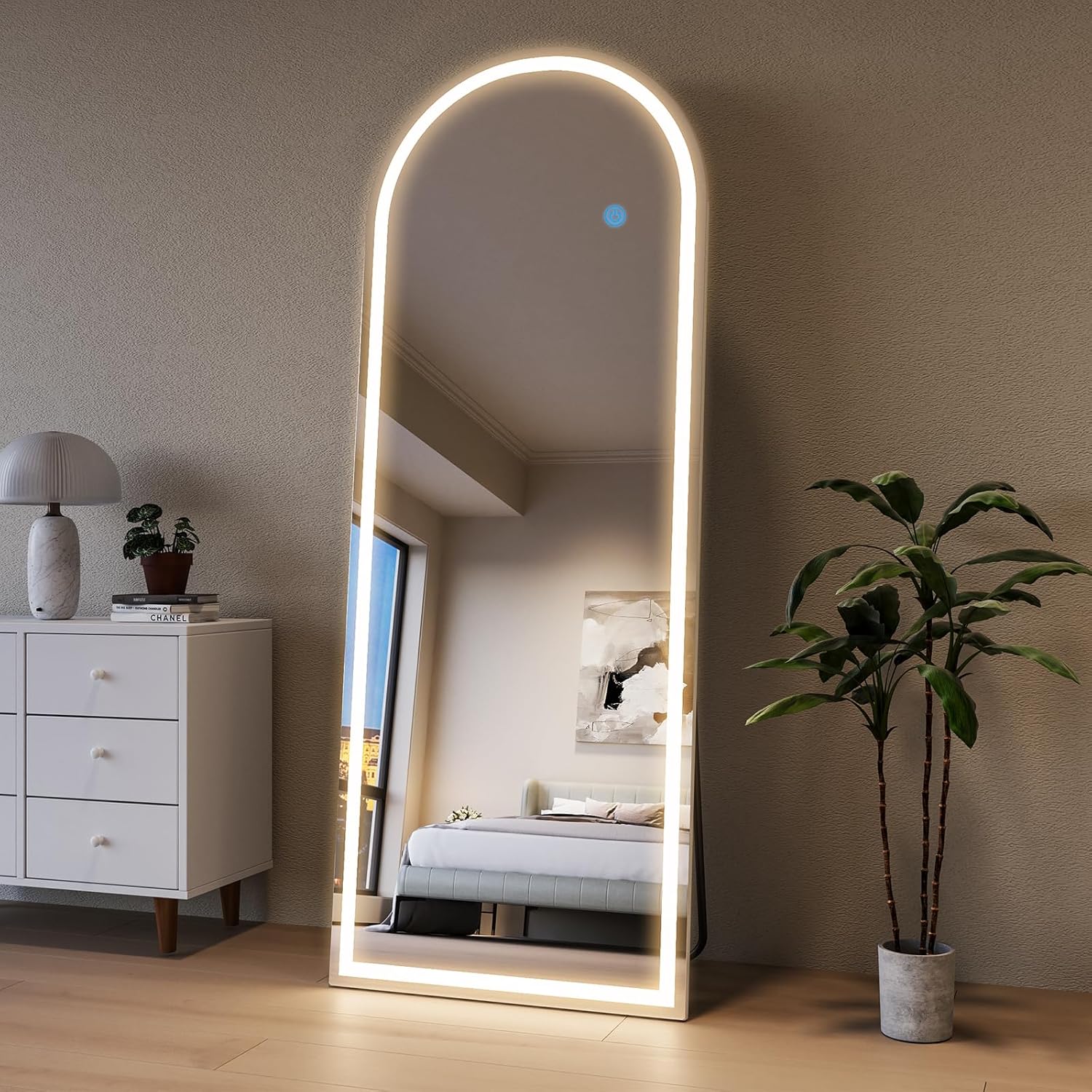 Espejo Pinterest con LED TOUCH — Esmerilado 170x70 cm - Liquidación